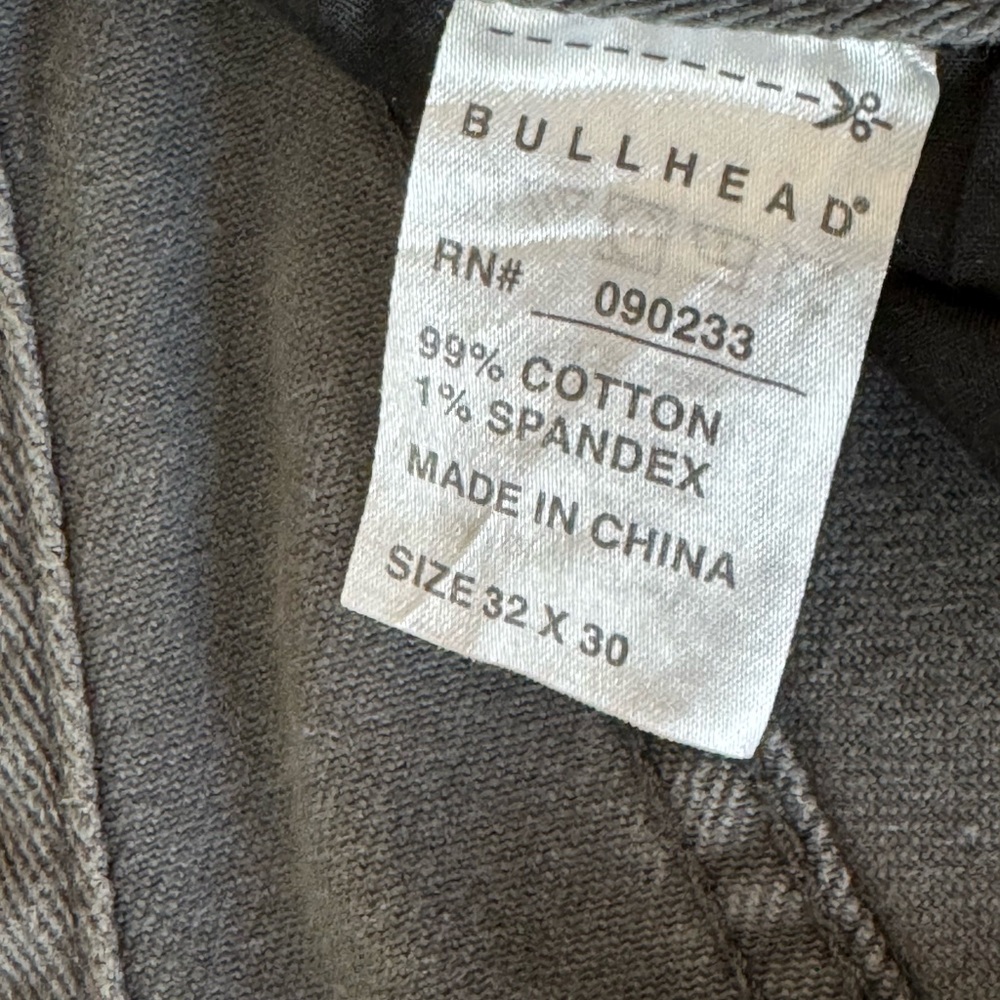 Bullhead Skinny Jeans Dillon Gray LA Denim Co 32 30 Men's Cotton Spandex - Picture 7 of 14